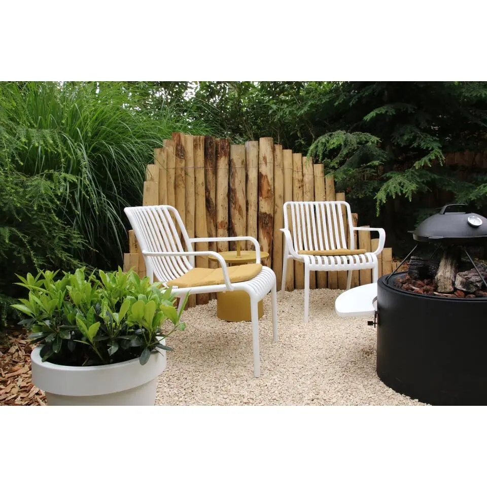 Stripe Loungestoel - Wit