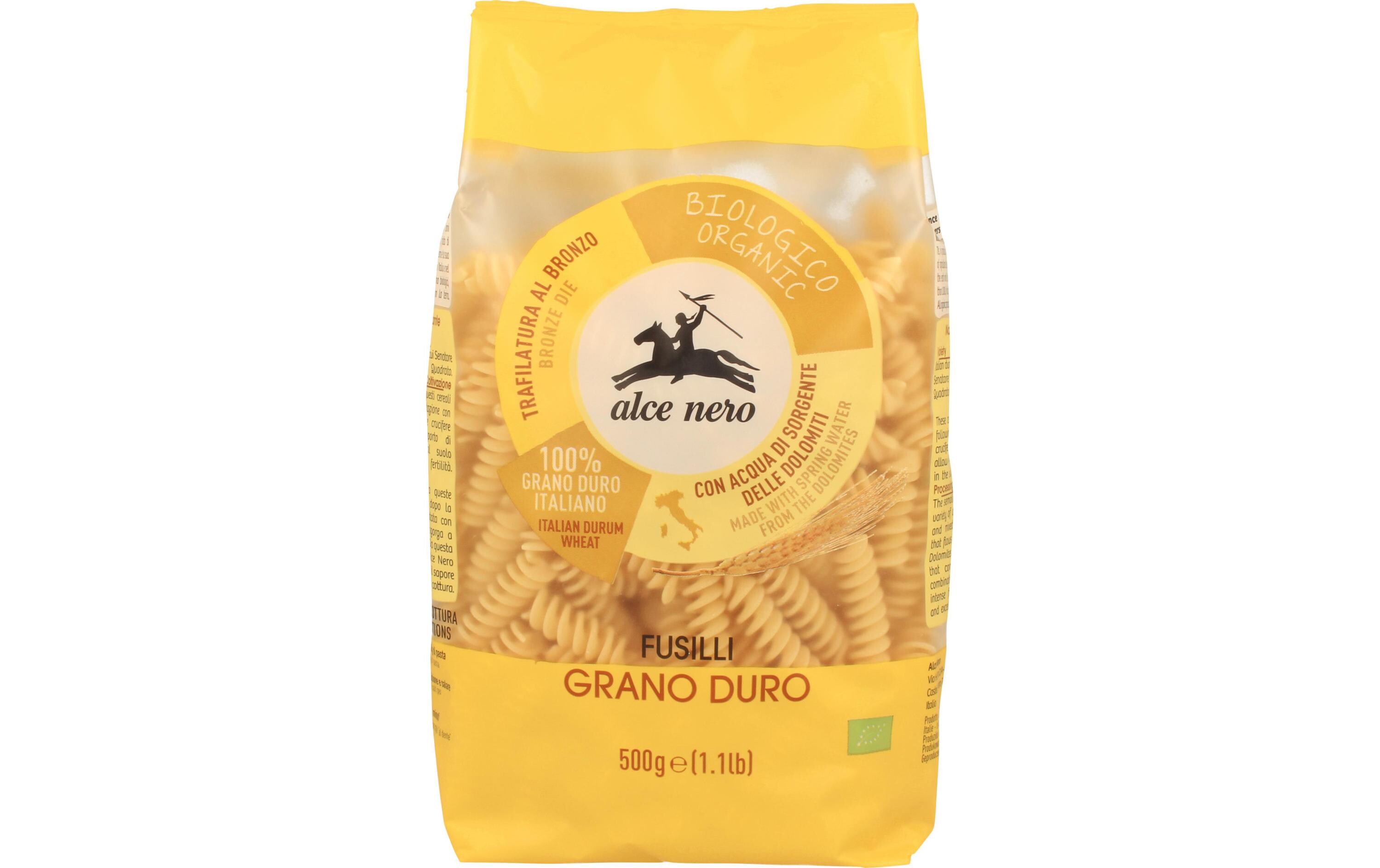 Teigwaren Bio Fusilli Hartweizen 500 gHochwertige Pasta aus Bio-Hartweizengriess