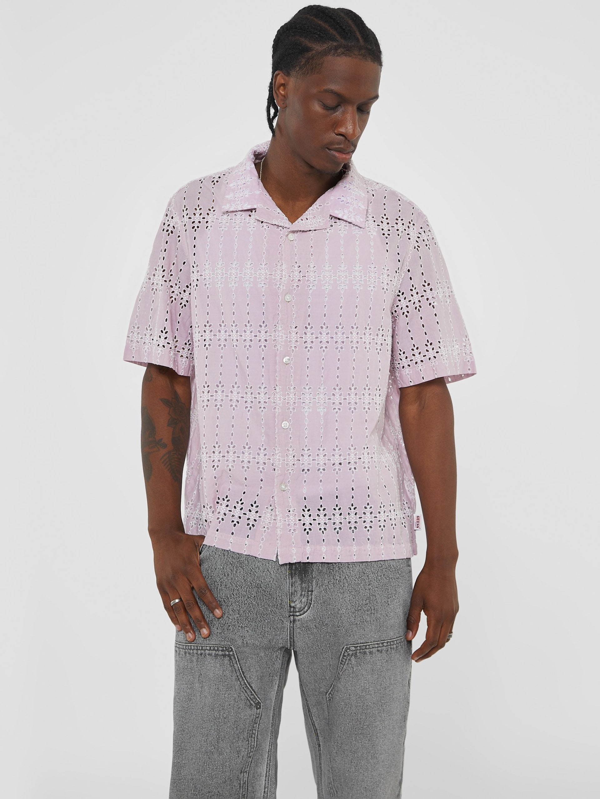 Camisa de acampamento bordada GUESS Originals
