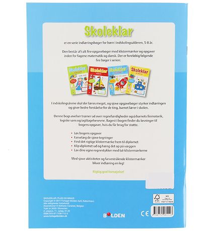 Forlaget Bolden Aktivitetsbog m. Klisterm?rker - Skoleklar - DA