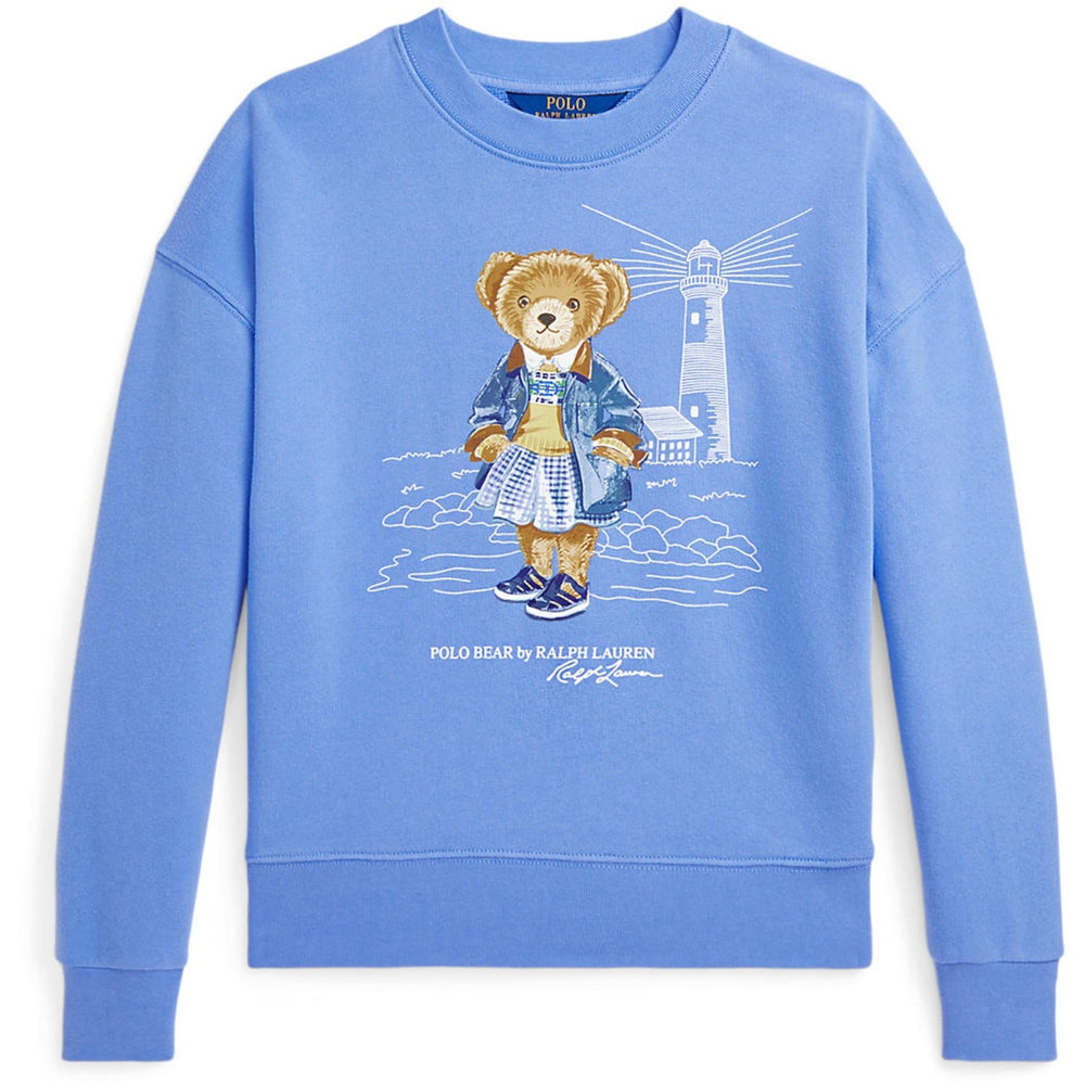 Køb Polo Ralph Lauren Harbor Island Blue Girl Sweatshirt