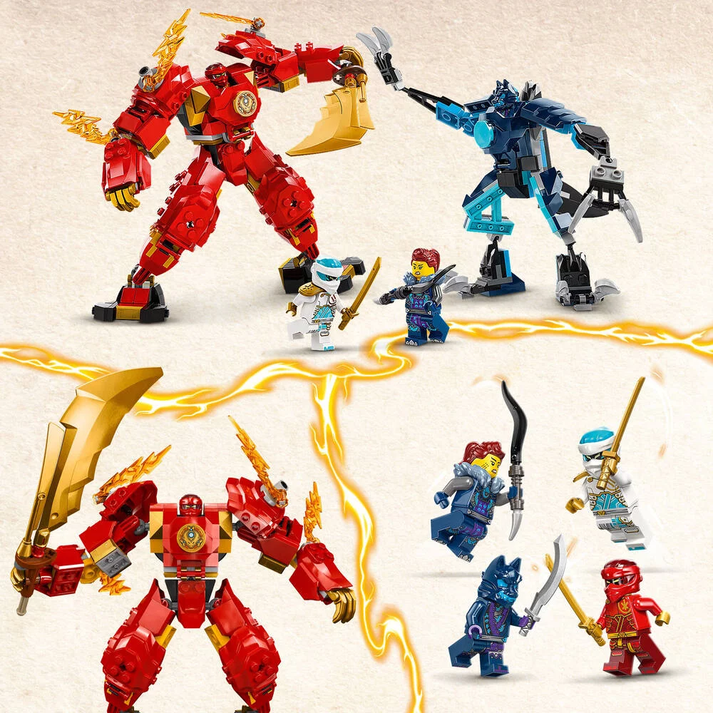 LEGO®NINJAGO® 71808 - LE ROBOT ELEMENTAIRE DU FEU DE KAI