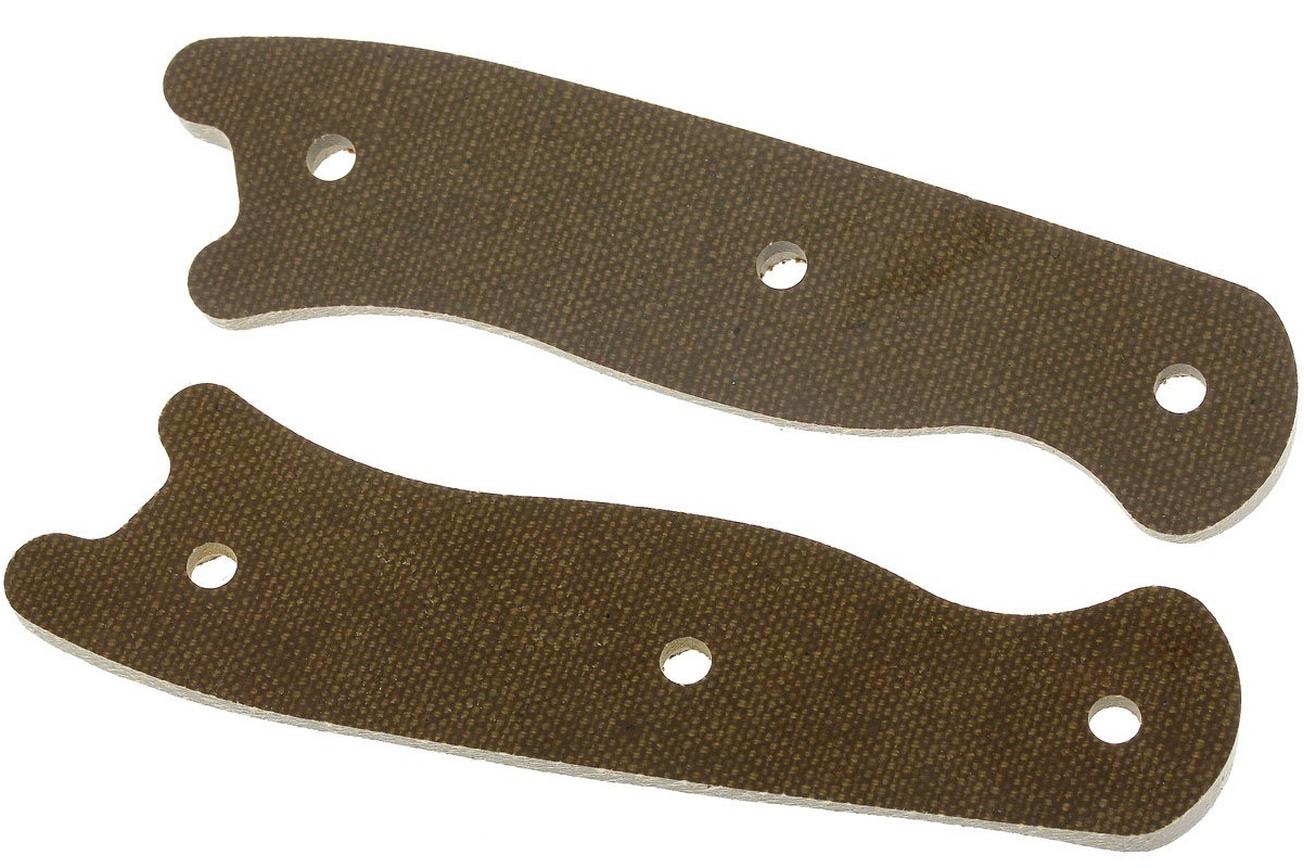 KA-BAR Short Becker Handle Scales BK16GNDL groen Micarta, greepdelen