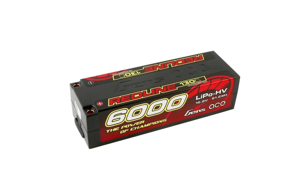 RC-Akku LiHV 6000 mAh 15.2 V 130C Redline<br>Hardcase 4S LiHV-Akku für RC Fahrzeuge