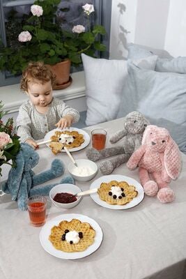 Teddykompaniet Kosedyr Vaffel Vera 40 Cm, Grått