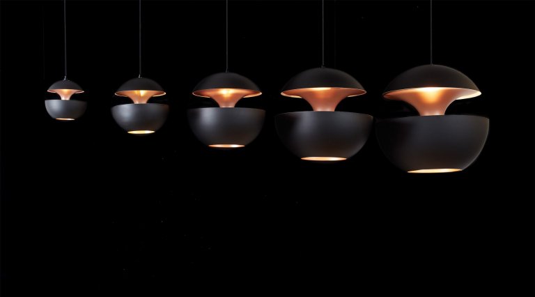 DCW éditions Here Comes The Sun hanglamp Ø25 wit met koper