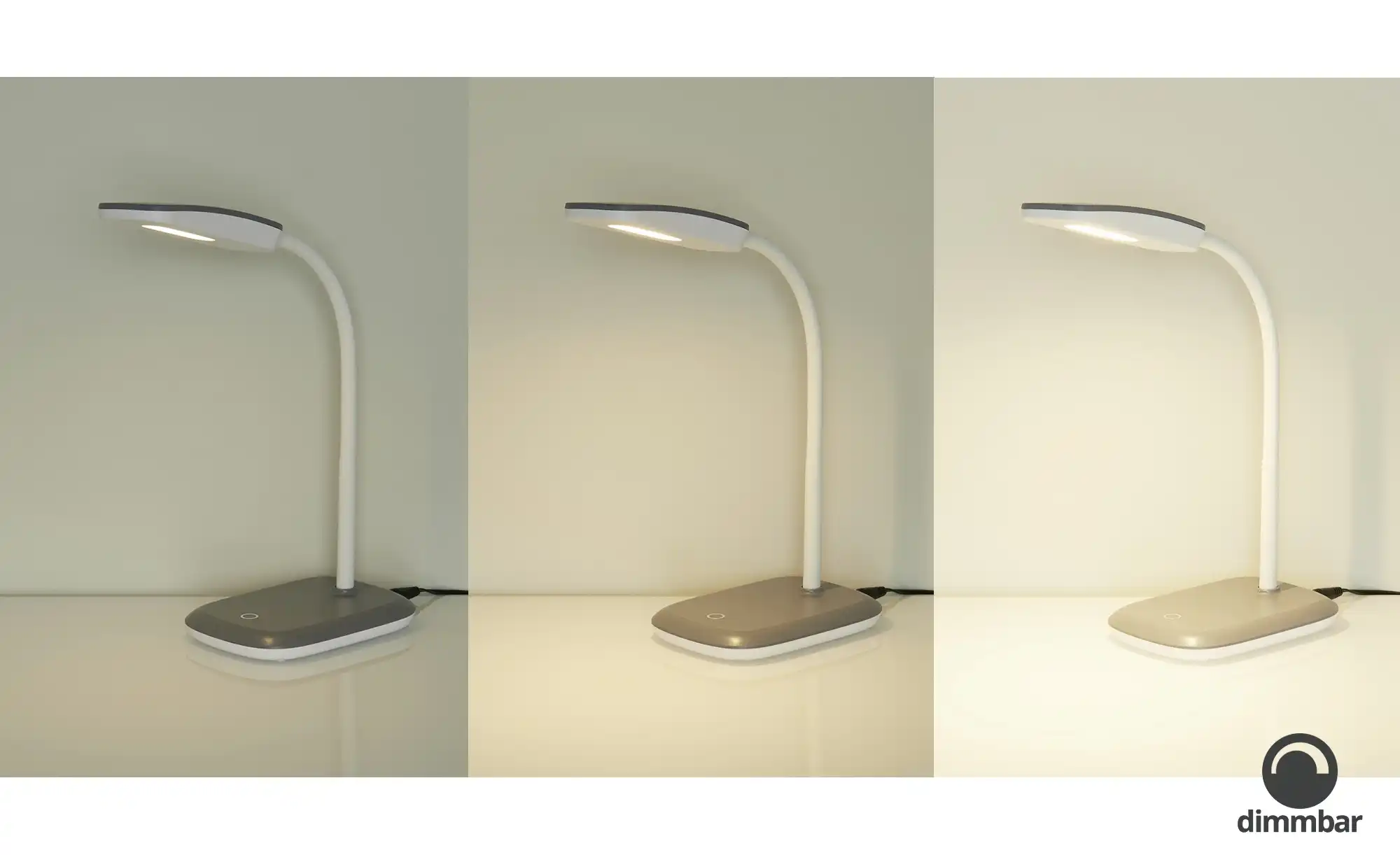 Trio LED-Schreibtischleuchte, 1-flammig, titanfarben