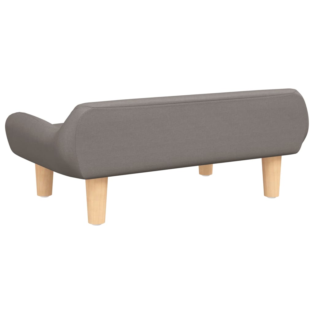 Cama para cães vidaXL em tecido cinza taupe, 70x40x24 cm