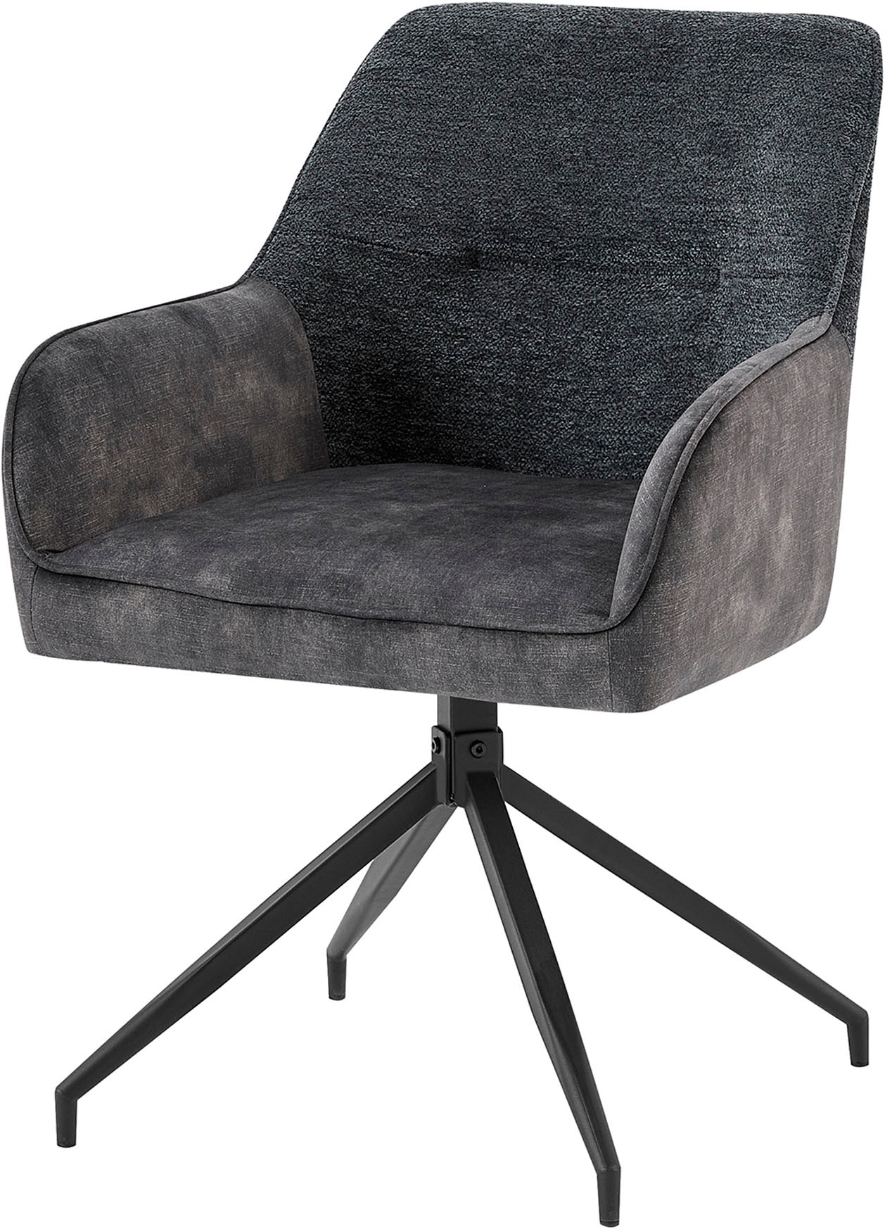 byLIVING Esszimmerstuhl »Jacky 2er-Set« (Set) 2 Stk.drehbarer Stuhl mit Taschenfederkern und moderner Stoffkombination