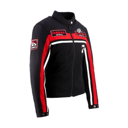 Blouson Helstons STURGIS AIR - Noir / Blanc