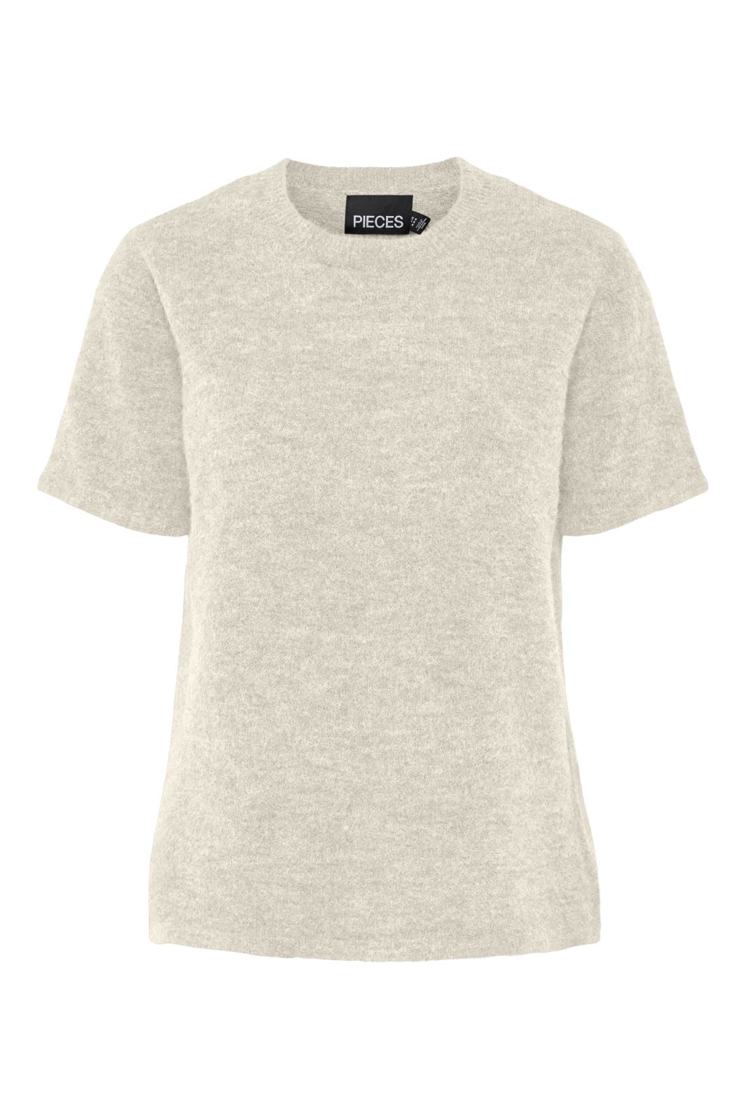 Pieces Pcpiko Ss O-Neck Knit 4712340 birch melange