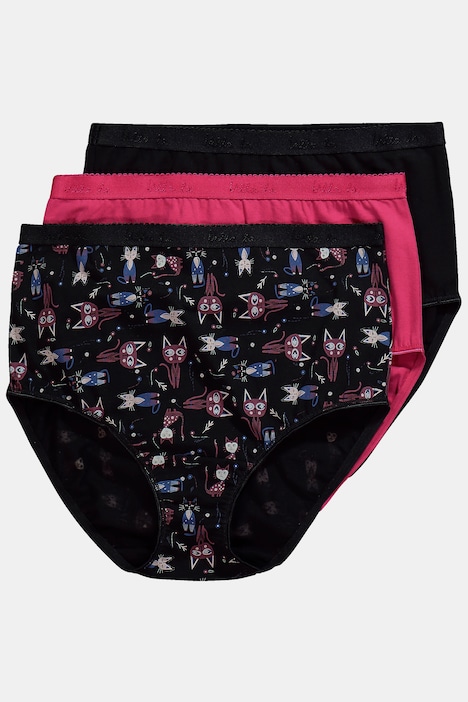Maxislips, 3er-Pack, High Waist