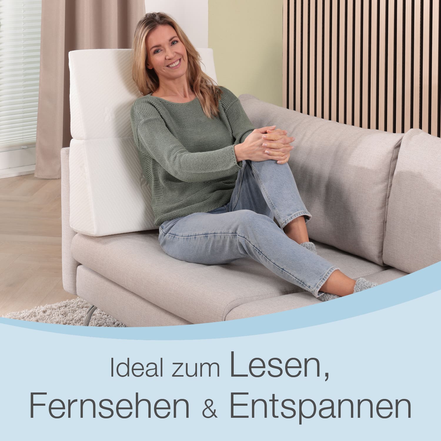 aktivshop Bett und Sofa Keilkissen faltbar