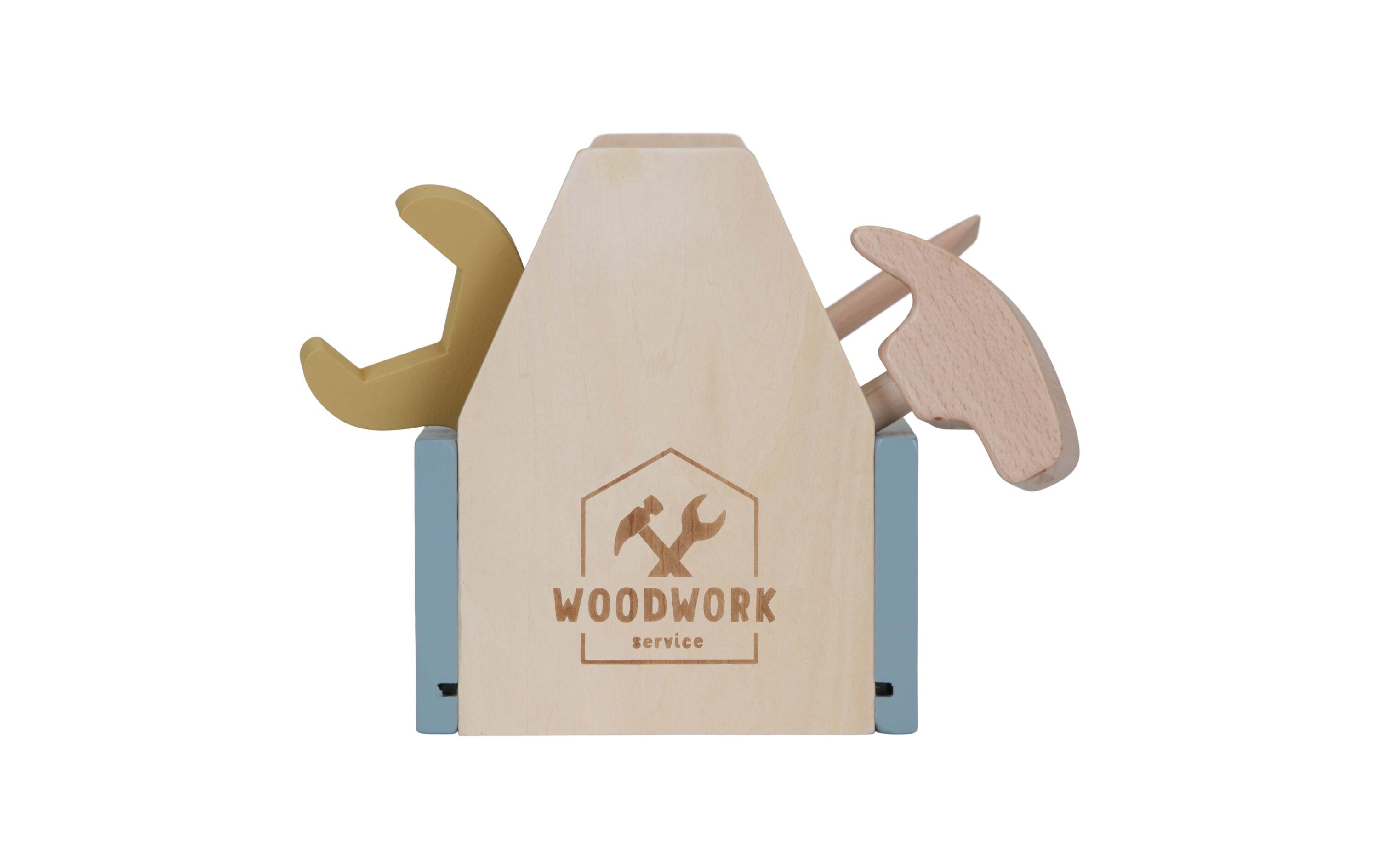 Handwerker Toolbox Holz WerkzeugkastenHandwerker-Spielset für Kinder