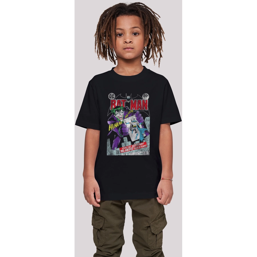 F4NT4STIC T-Shirt DC Comics Batman Joker Playing Card Cover schwarz