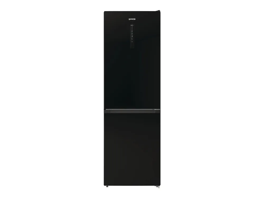 Gorenje NRK6192ABK4 - Køleskab/fryser - bund-fryser - bredde: 60 cm - dybde: 59.2 cm - højde: 185 cm - 300 liter - Klasse E - sort