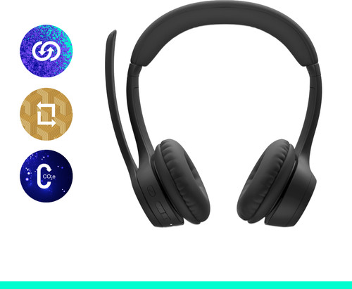 Logitech Zone 300 Draadloze Office headset Zwart