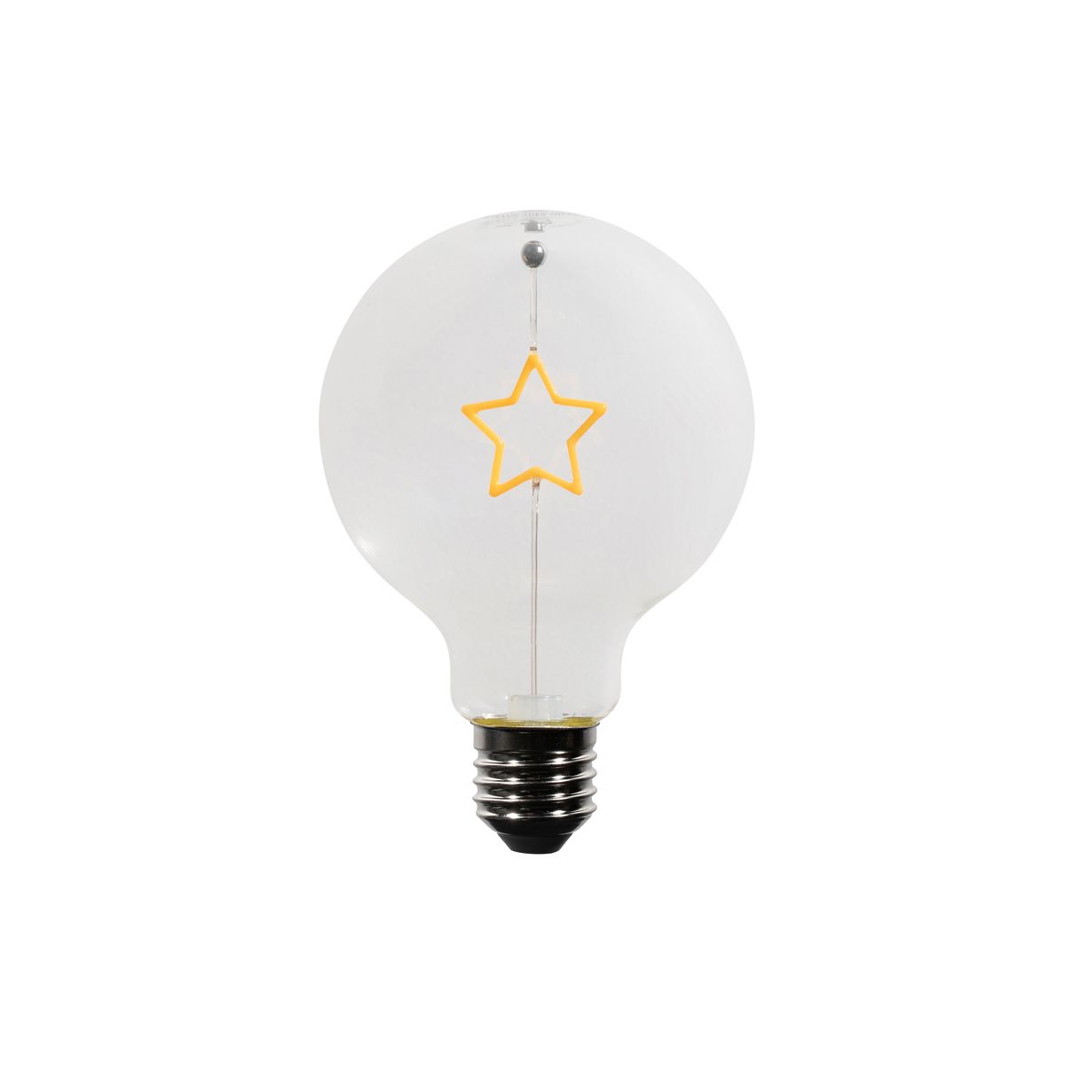 Kerst E27 LED lamp ster filament G95 helder 1.8W 120 lm 2700K