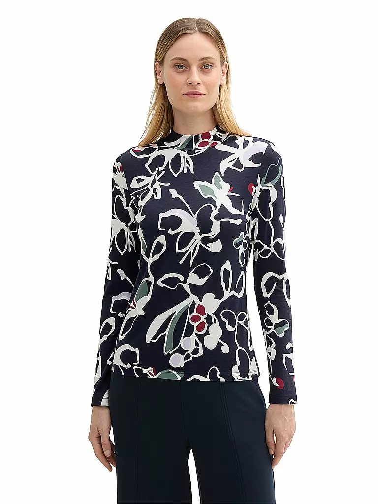 TOM TAILOR Langarmshirt dunkelblau