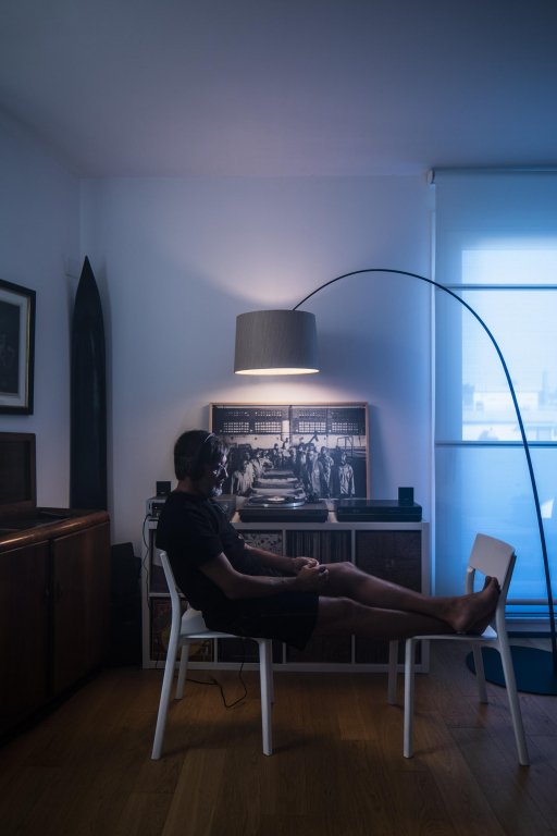 Foscarini Twiggy Wood booglamp LED Greige/Oak