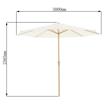 Parasol Lima Ecru