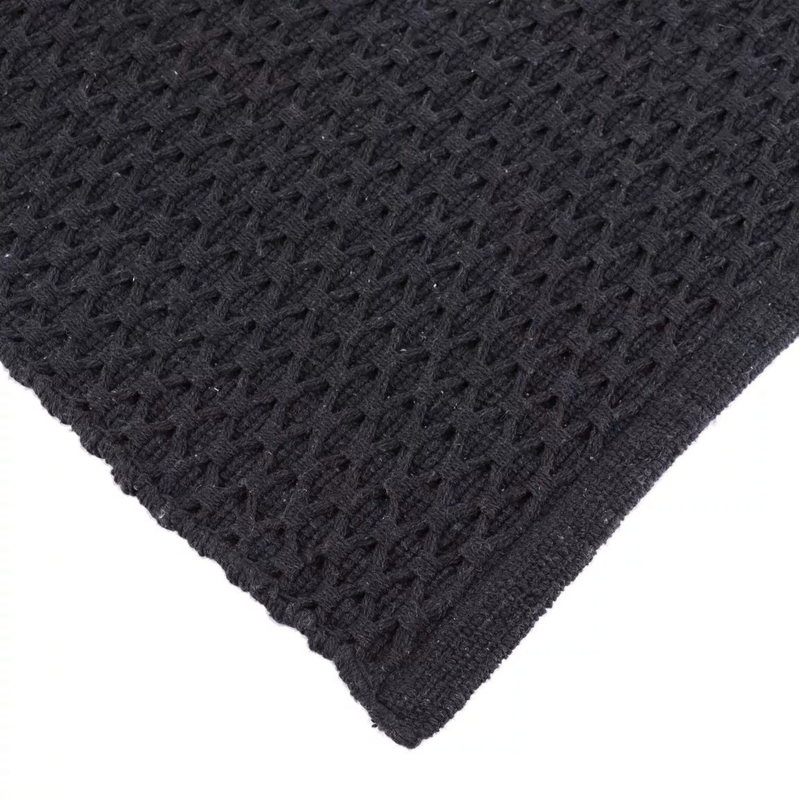 Tapis coton tressé (45 x 90 cm) Rosario Noir