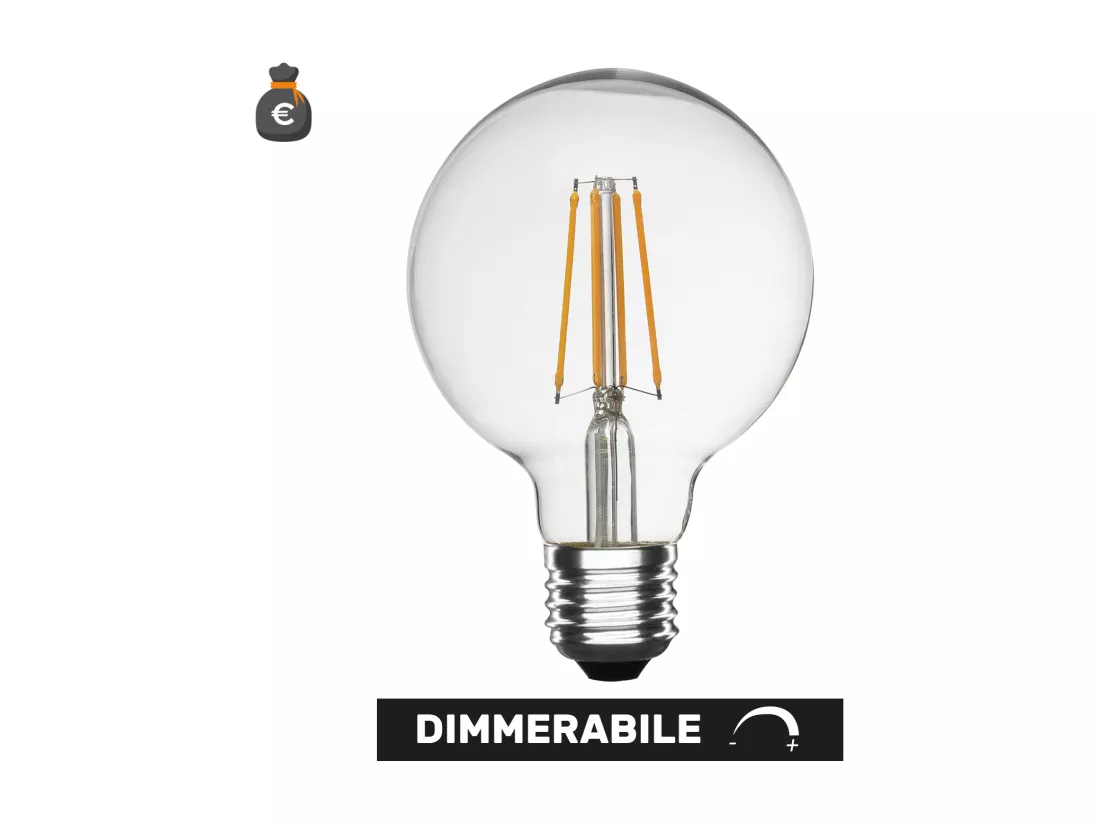 Ampoule LED Globo G125 à intensité variable 10W 2700K E27