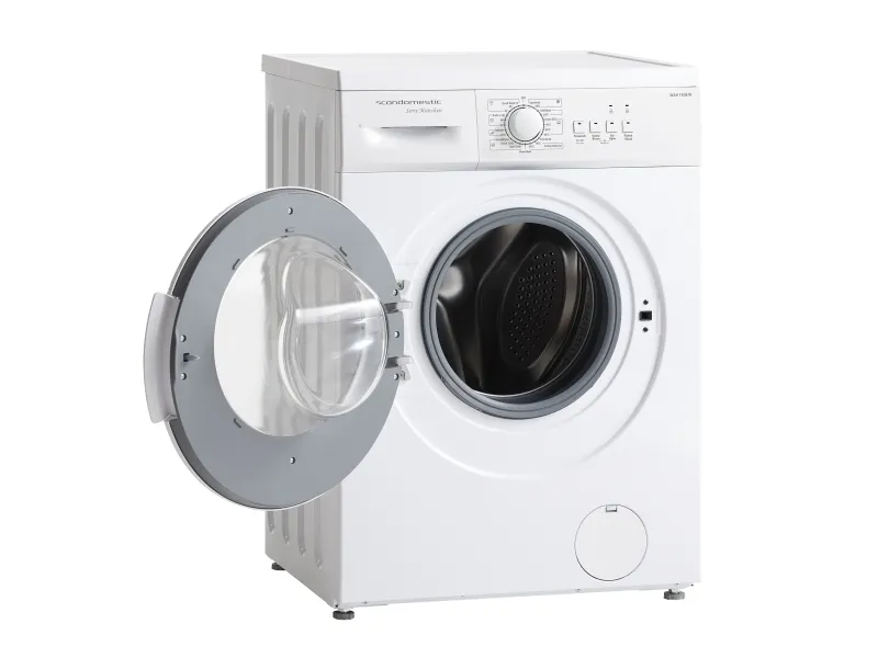 Scandomestic WAH 1506 W - Vaskemaskine - bredde: 59.5 cm - dybde: 40 cm - højde: 85 cm - 6 kg. - 1200 rpm - hvid