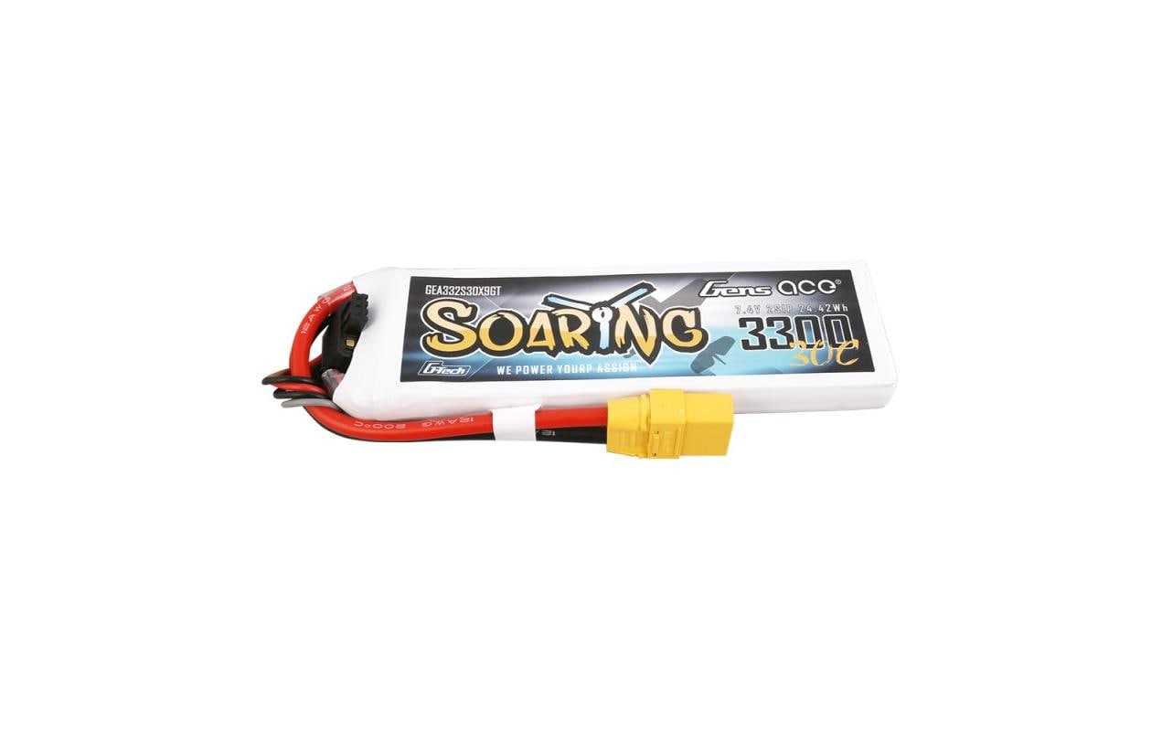 RC-Akku LiPo 3300 mAh 7.4 V 30C Soaring, G-Tech2S LiPo Akku mit XT90 Stecker