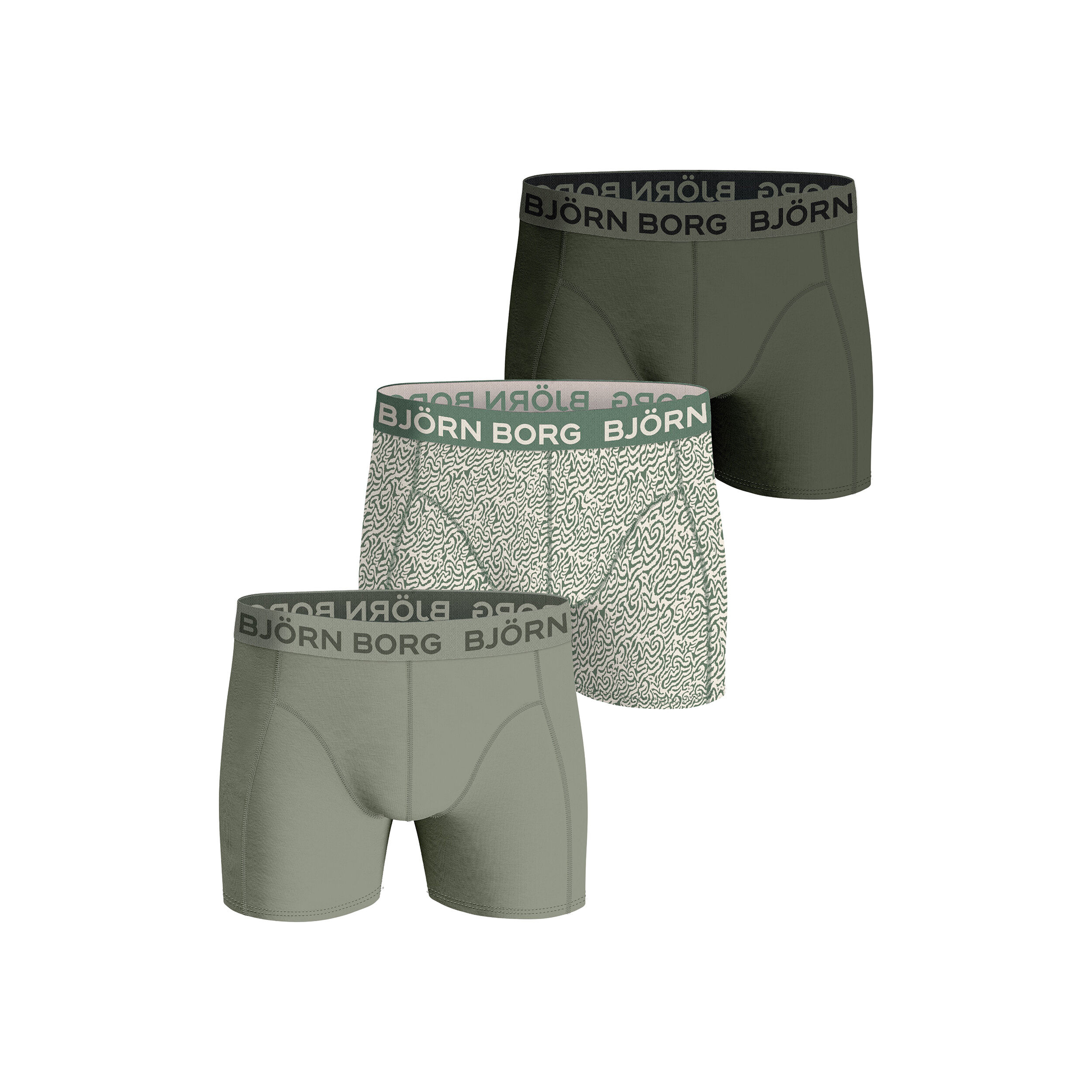 Björn Borg Stretch Caleçon Pack De 3 Hommes - Noir