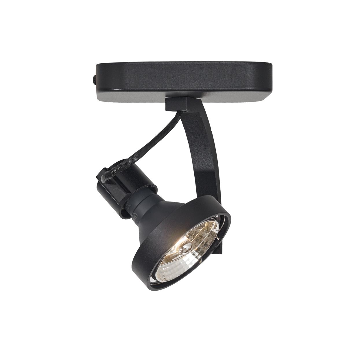 Design plafondspot zwart GU10 70mm draai- en kantelbaar - Vo