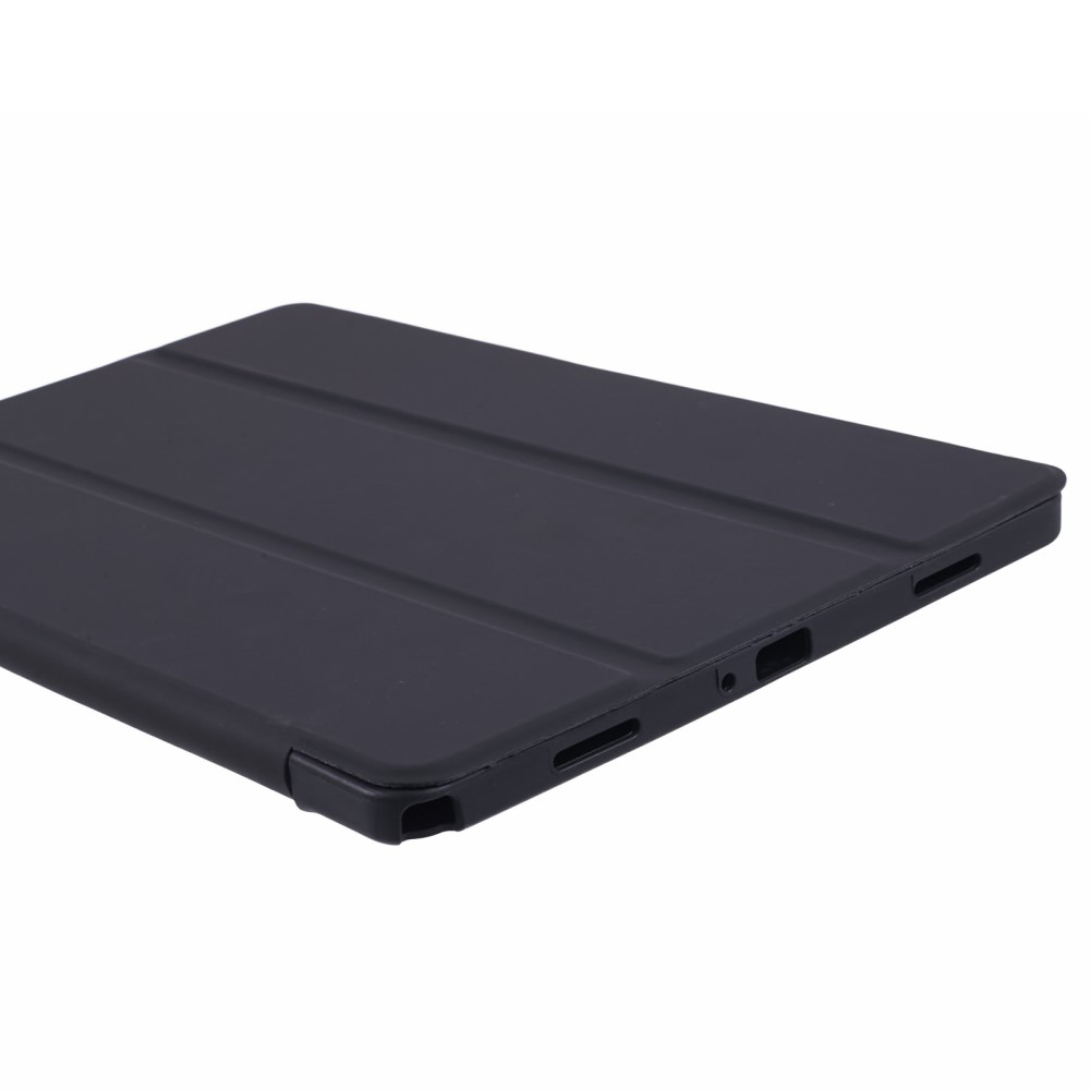Samsung Galaxy Tab A9  Plus Leder Tasche Flip Cover Hülle - Schwarz