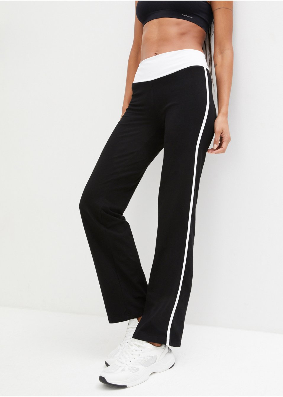 Pantalon palazzo avec élasthanne