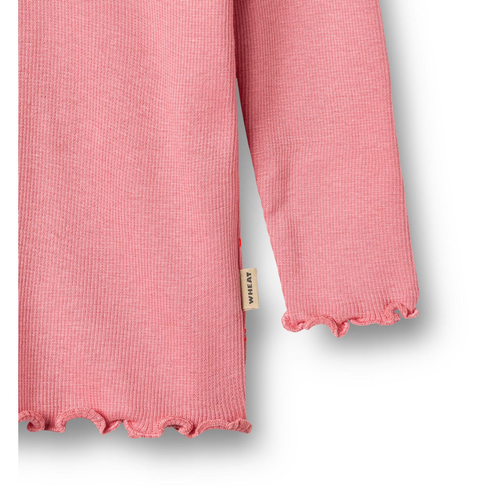 Køb Wheat Soft Pink Rib Bluse Reese