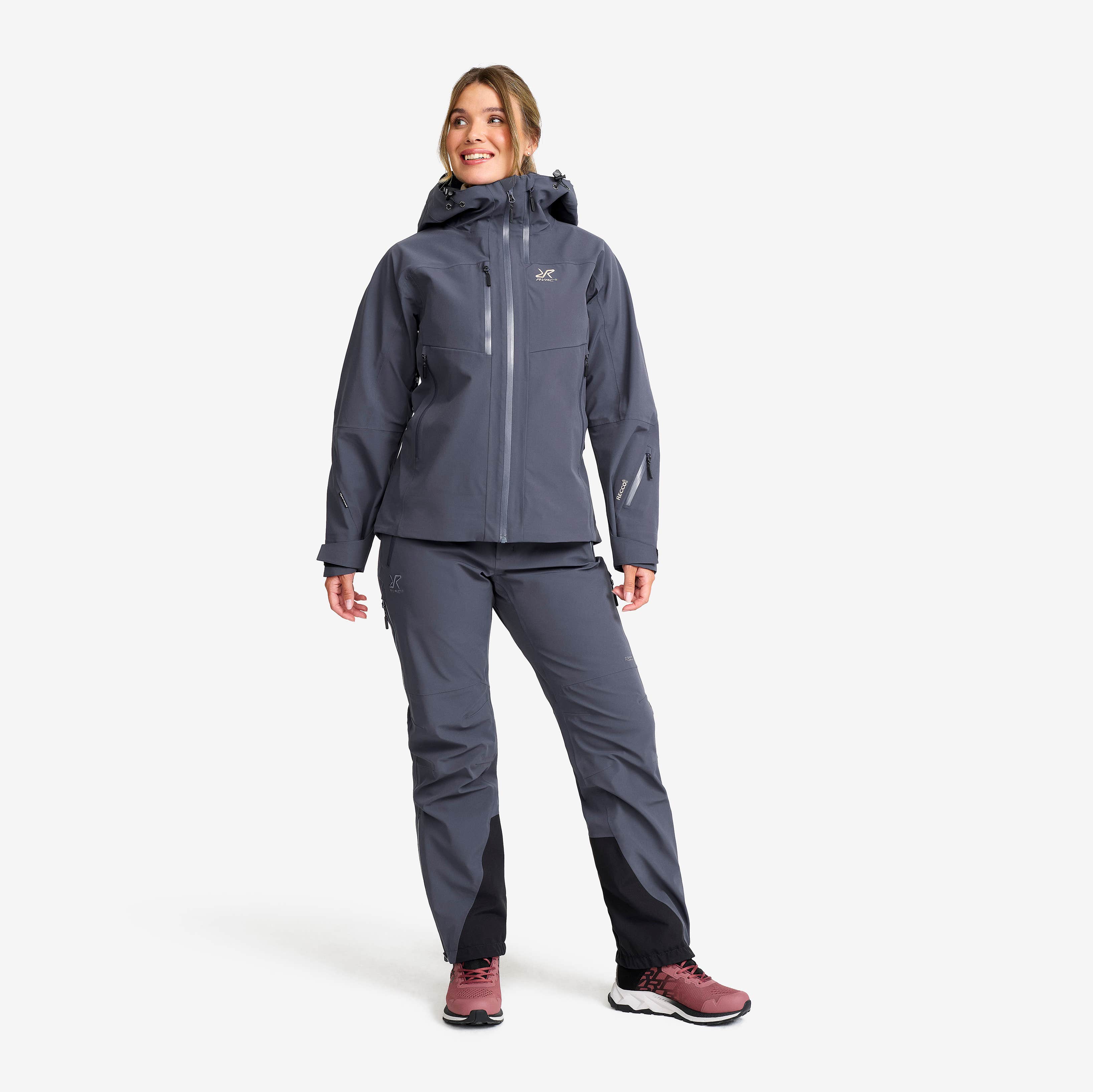 Cyclone 3L Shell Jacket Dame India Ink