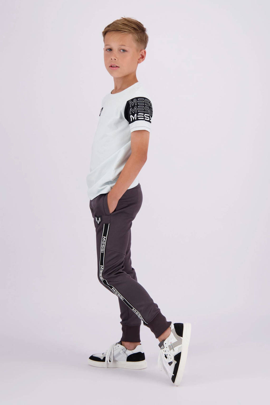 Vingino T-shirt Jumal met logo lichtblauw