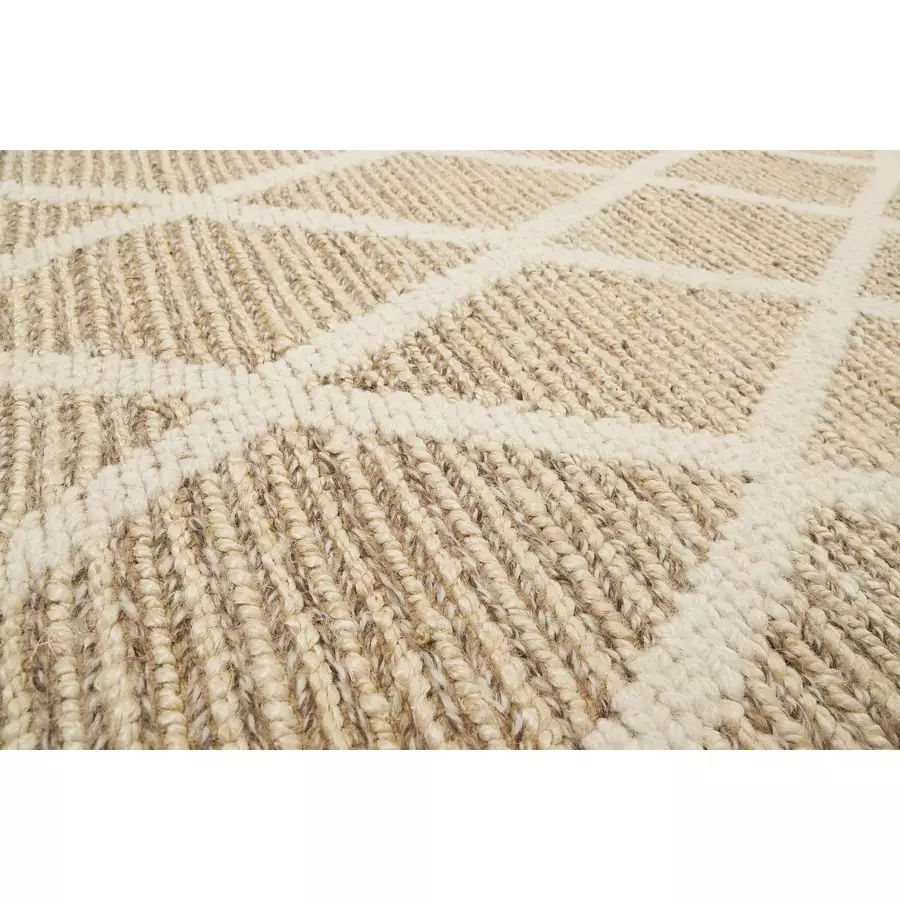 Green Looop Handweb-Teppich Novella natur beige