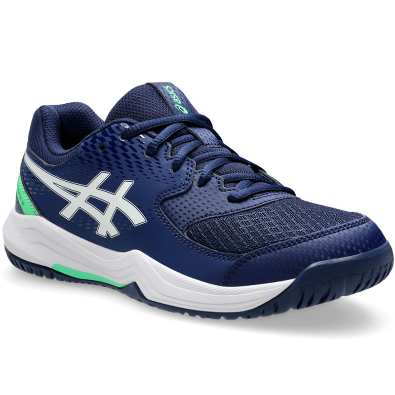 Asics Gel Dedicate 8 GS junior bleu marine et vert