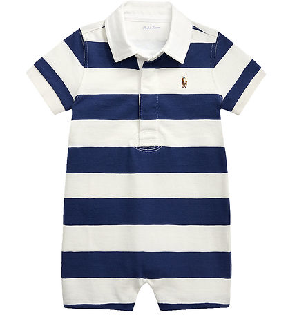 Polo Ralph Lauren Sommerstrampler - Rugby - Navy/Weiß