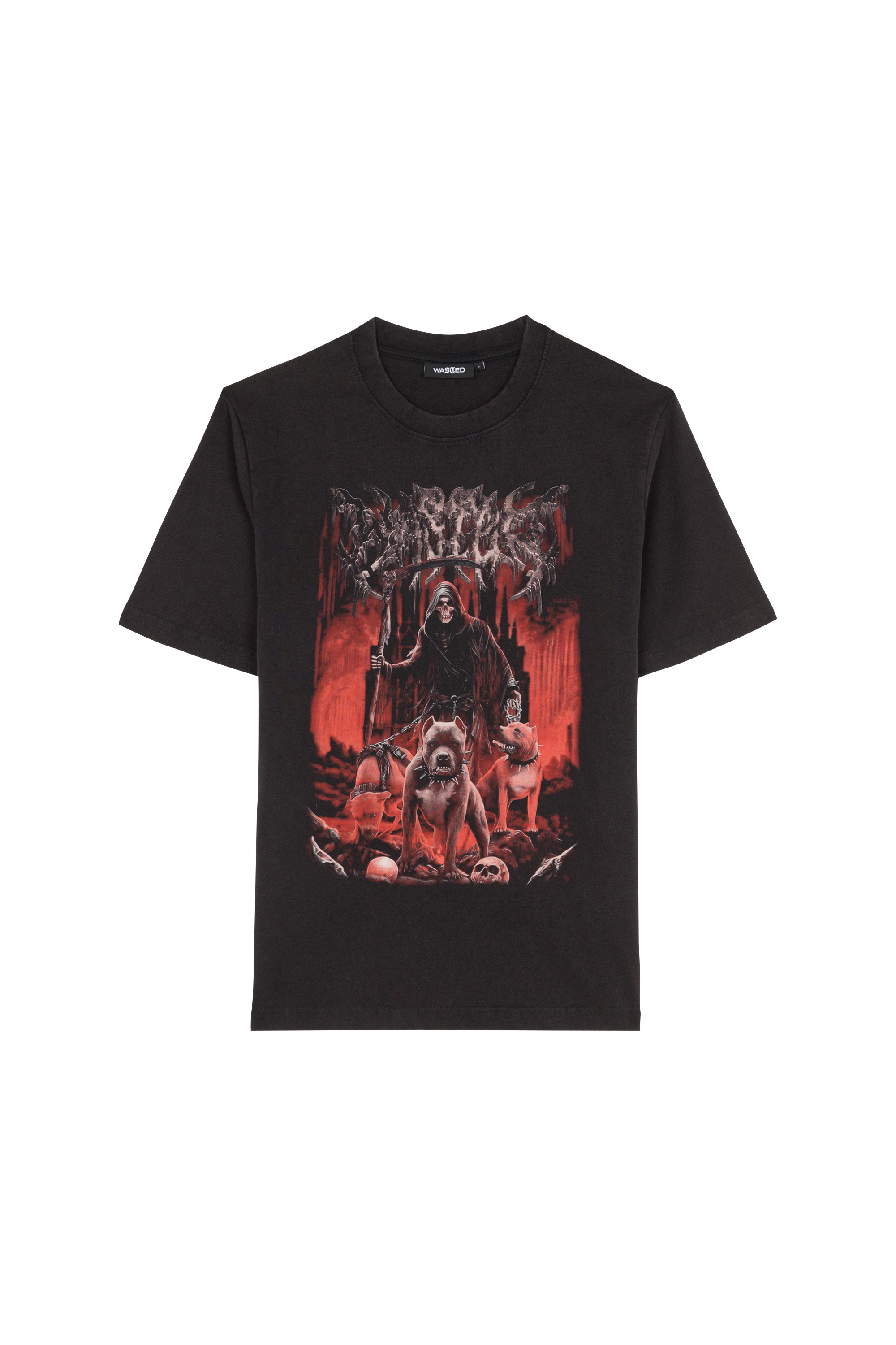 WASTED T-shirt  HELL GATE  Noir