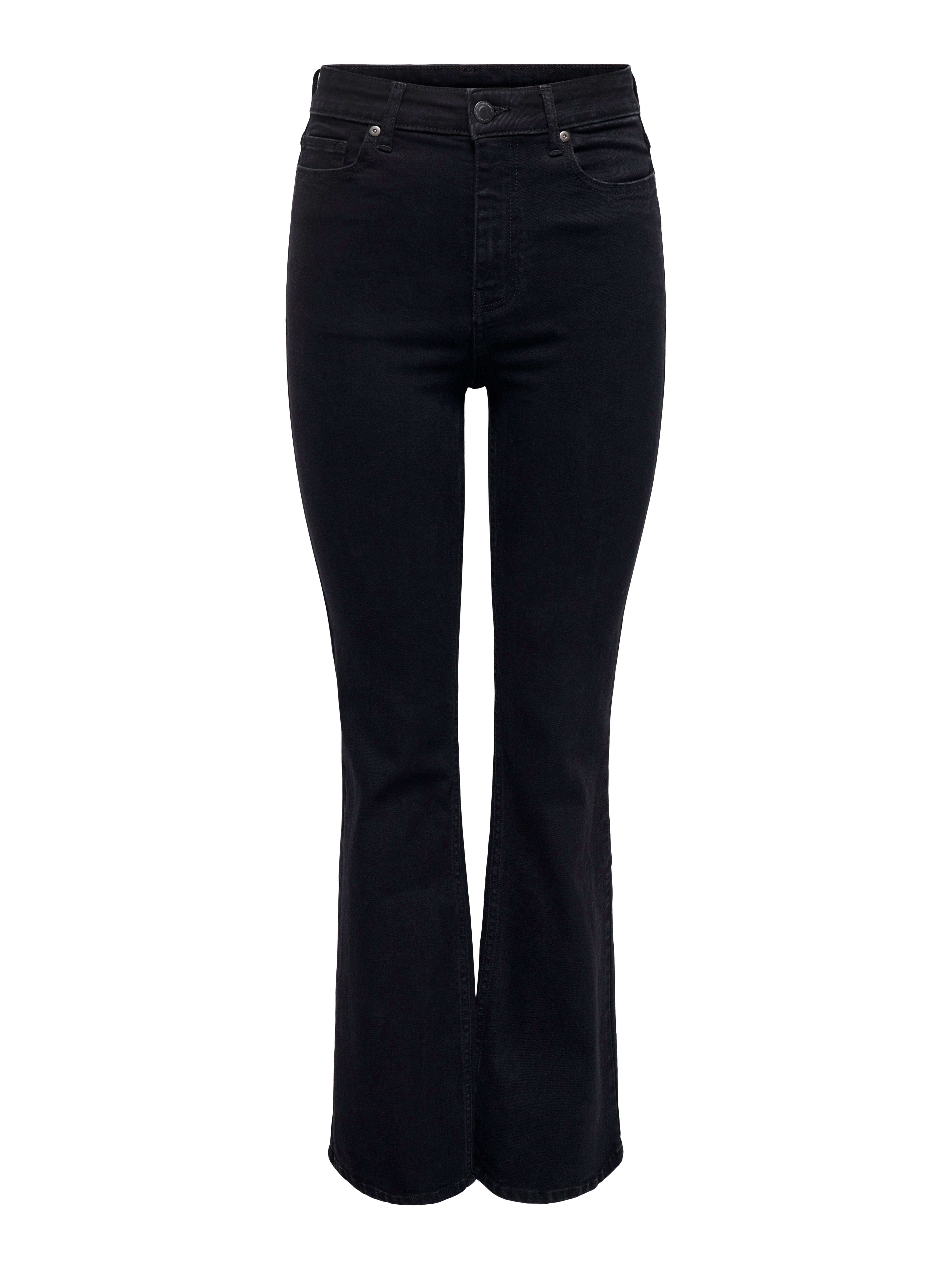ONLLUNA Hohe Taille Ausgestellt Jeans Black