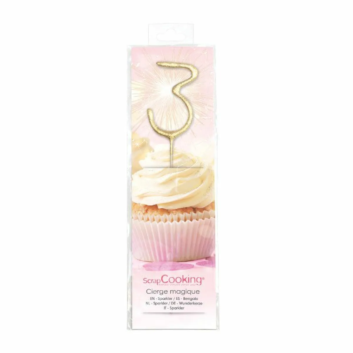 Bougie Magique ScrapCooking - Chiffre 3
