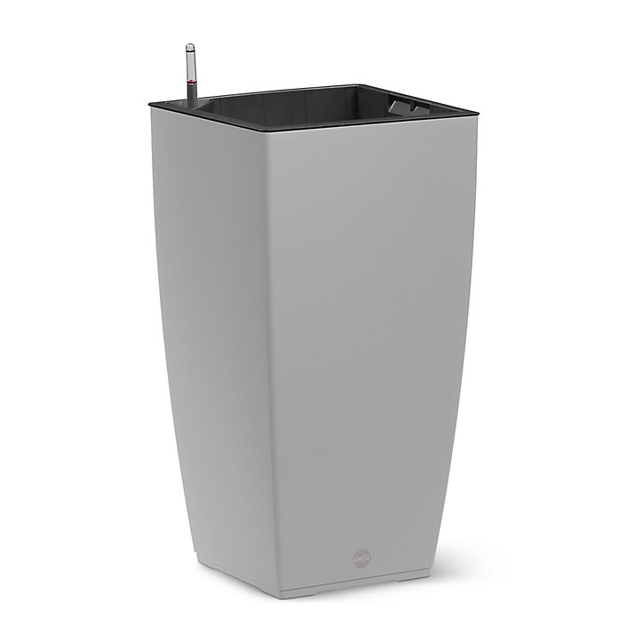 Bac carré Poetic Casa Mat 30 gris soie 29,9 x 29,9 x h.57,4 cm