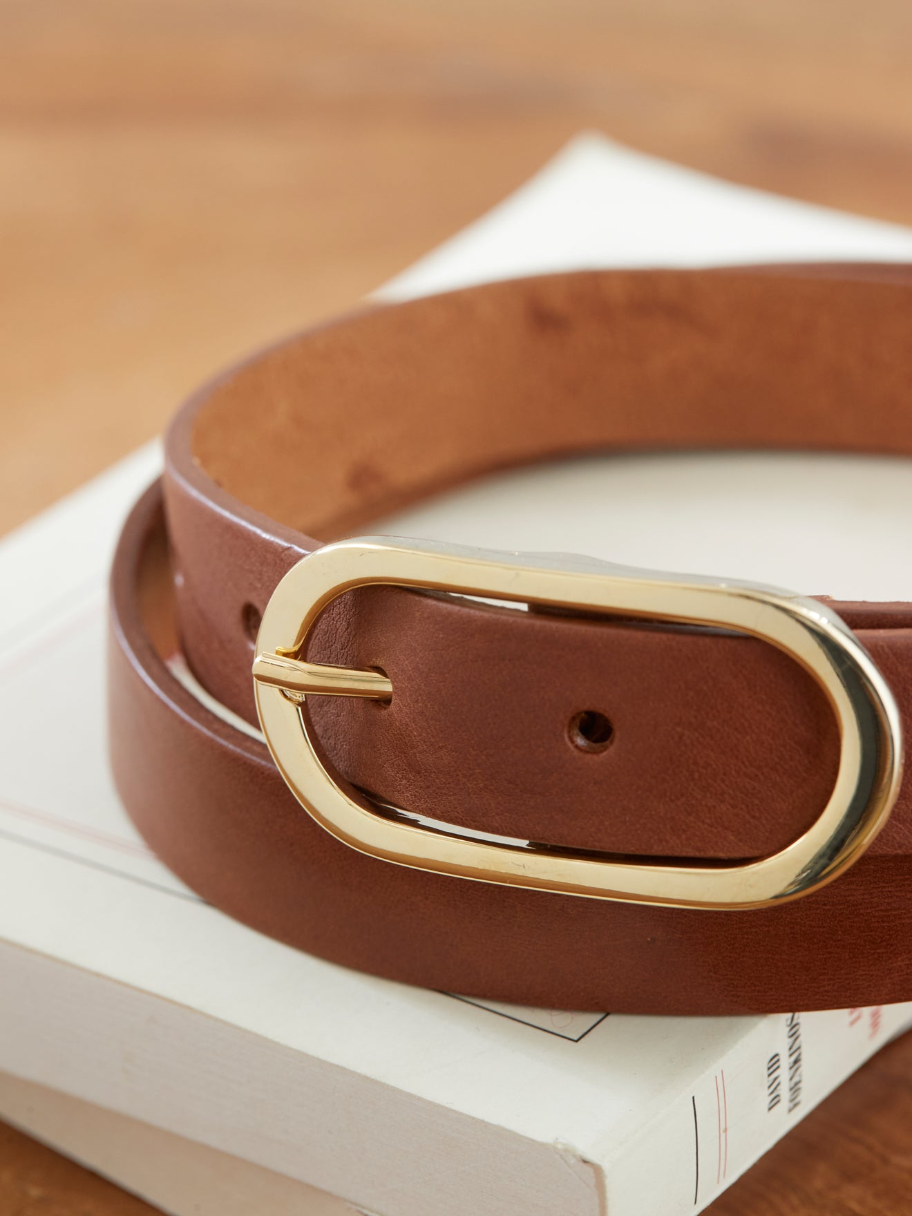 Ceinture cuir femme boucle ovale