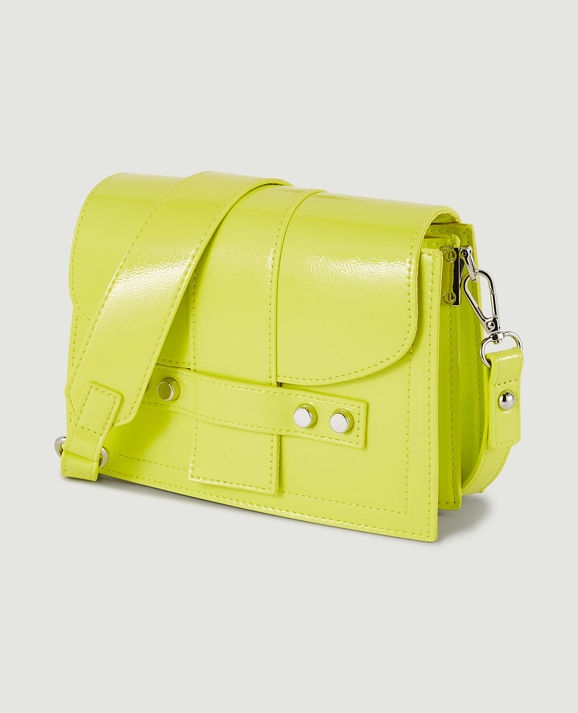 Sac boxy avec clous - Vert anis