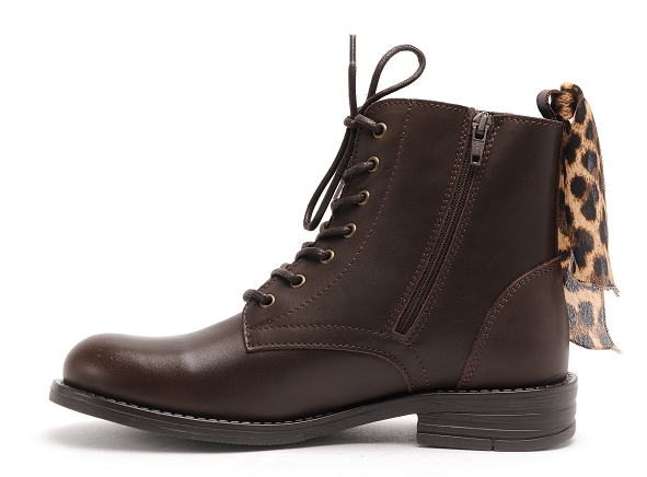 Margarita mariotti boots bottine plates femme punk madonna cuir marron