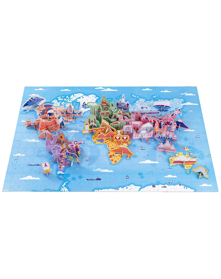 Puzzle EDUKATIV – SEHENSWÜRDIGKEITEN (350 Teile) mit Aufstellern