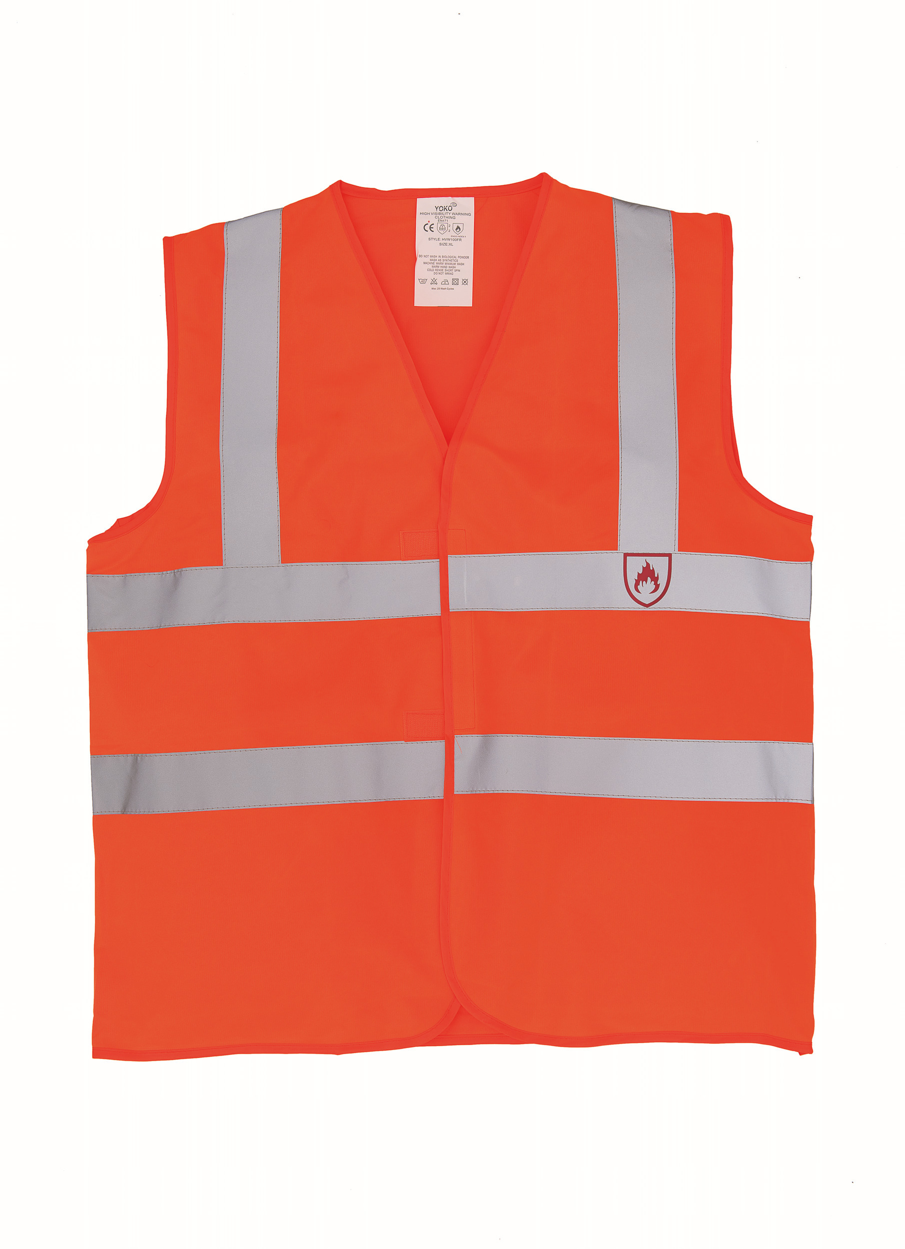 Yoko YHVW100FR - GILET HAUTE VISIBILITÉ & LSF (CHALEUR ET FLAMME)