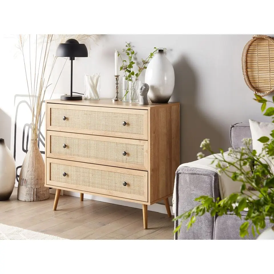 PONCA - Commode - Lichte houtkleur - Vezelplaat
