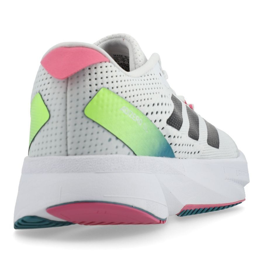 adidas Chaussures de Running adizero SL - Blanc/Noir/Lucid Lemon Femme